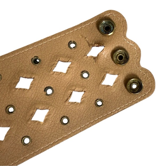 Anthropologie Tan Belt with Gold Accents - Picture 6 of 8